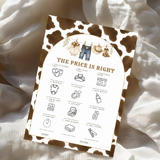 Little Cowboy Prijs is Juist Baby Shower Spel