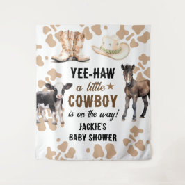 Little Cowboy Rodeo Baby Shower Wandkleed