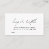 Little Cowboy Rustic Baby shower Diaper Raffle Informatiekaartje (Voorkant)