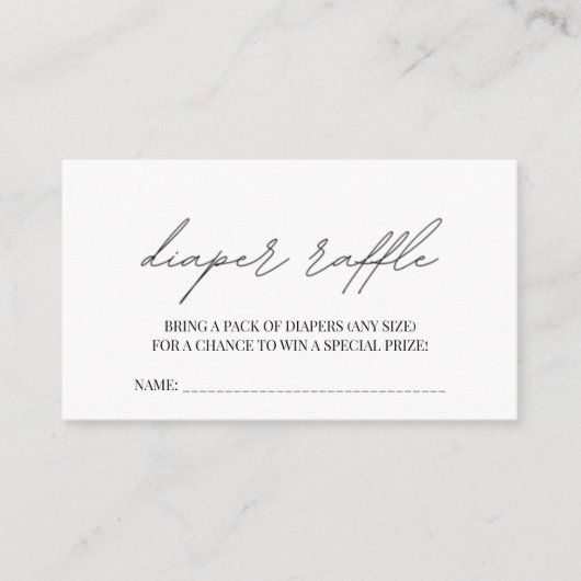 Little Cowboy Rustic Baby shower Diaper Raffle Informatiekaartje (Voorkant)