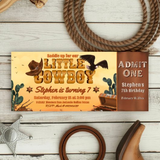 Little Cowboy Ticket Kaart