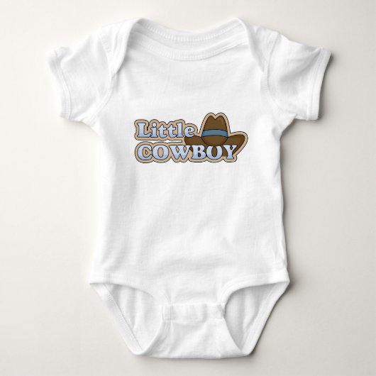 Little Cowboy W/Pet Baby Baby-Onies Shirt (Voorkant)