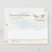 Little Cowboy Western Baby Shower Advice Card (Voorkant)