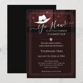 Little Cowboy Western Baby shower Invitation (Voorkant / Achterkant)