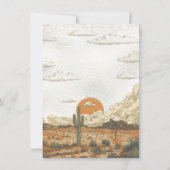 Little Cowboy Western Baby shower Kaart (Achterkant)