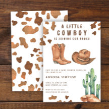 Little Cowboy Western Rodeo Baby shower