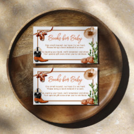 Little Cowboy Westerne Rodeo Boeken voor Baby Informatiekaartje