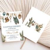 Little Cowboy Wild West Baby shower Kaart