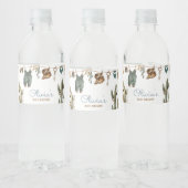 Little Cowboy Wild West Baby shower Waterfles Etiket (Flessen)