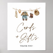 Little Cowboy, Wild West Rodeo Boeken & Geschenken Poster (Voorkant)