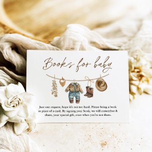 Little Cowboy, Wild West Rodeo Boeken voor Baby Informatiekaartje