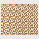 Little Cowboy WildWest Boy Baby shower Koe Pattern Cadeaupapier (Vlak)