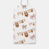 Little Cowgirl Baby Shower Cadeaulabel (Achterkant)