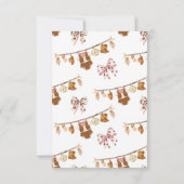 Little Cowgirl Baby Shower Photo Thank You Card Bedankkaart (Achterkant)