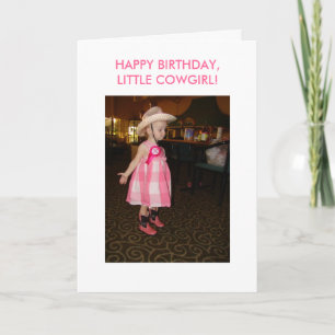 Little Cowgirl, Birthday Kaart