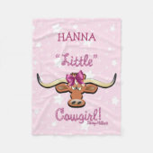Little Cowgirl Fleece Blanket (Voorkant)