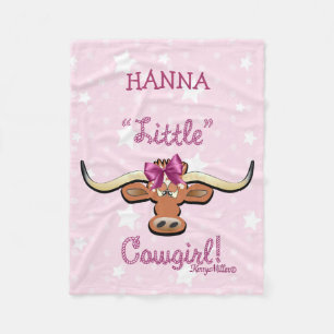 Little Cowgirl Fleece Blanket Deken