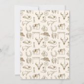 Little Cowgirl Modern Western Baby shower Kaart (Achterkant)