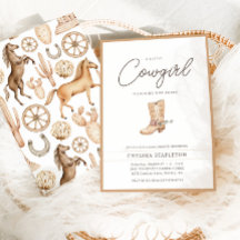 Little Cowgirl Modern Western Rodeo Baby shower