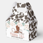 Little Cowgirl Western Floral Girl Baby Shower Bedankdoosjes (Voorkant)