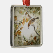 Little Creature-Bull-kopse Shrikes Metalen Ornament (Rechts)