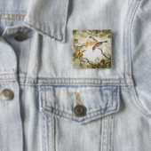 Little Creature-Bull-kopse Shrikes Vierkante Button 5,1 Cm (In situ)