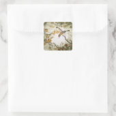 Little Creature-Bull-kopse Shrikes Vierkante Sticker (Tas)