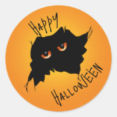 Little Creeper Halloween Ronde Sticker (Voorkant)