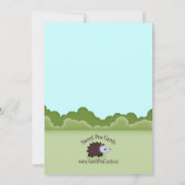 Little Critter Woodland Animals Shower Invitation Kaart (Achterkant)