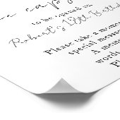 Little Croissant Time Capsule 1e verjaardag Poster (Hoek)