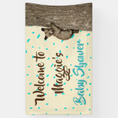 Little Cub Baby Beer Boy Baby shower Spandoek (Verticaal)