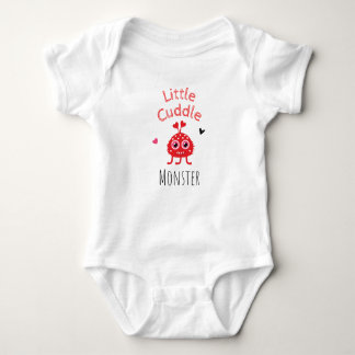 Little Cuddle Monster Red Romper