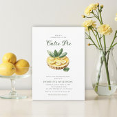 little cuite pie minimal baby shower  kaart