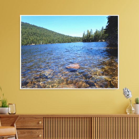 Little Cultus Lake, OF Canvas Afdruk (Insitu (Woonkamer))