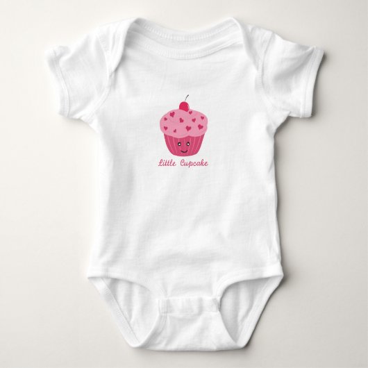 Little Cupcake Baby Jersey Bodysuit (Voorkant)