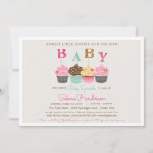 Little Cupcake Baby Sprinkle Shower Kaart (Voorkant)