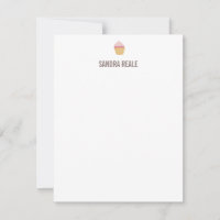 Little Cupcake Icon Persoonlijk briefpapier Note K