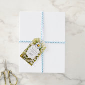 Little Custom Daisy Baby shower Cadeaulabel (Met Touw)