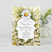 Little Custom Daisy Baby shower Kaart (Staand voorkant)