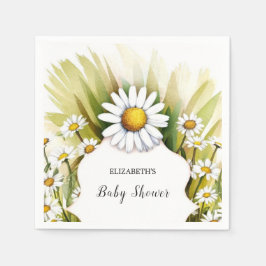 Little Custom Daisy Baby shower Servet