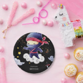 Little Custom Ninja Verjaardag Papieren Bordje (Feest)