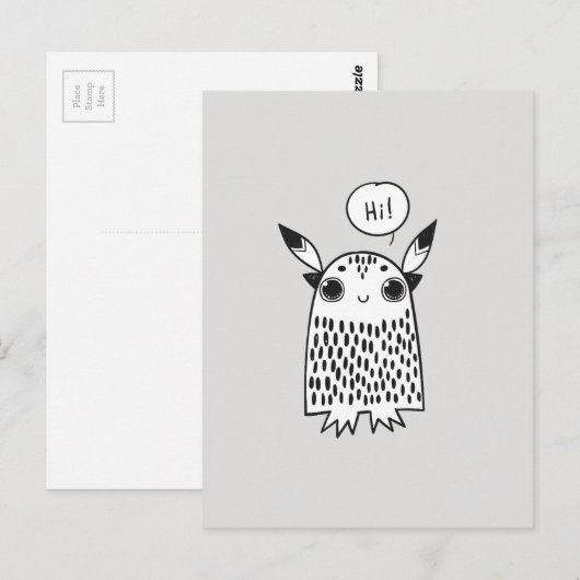 Little Cut monstert Briefkaart (Voorkant / Achterkant)