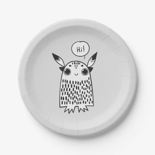 Little Cut monstert Papieren Bordje (Voorkant)