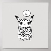 Little Cut monstert Poster (Voorkant)