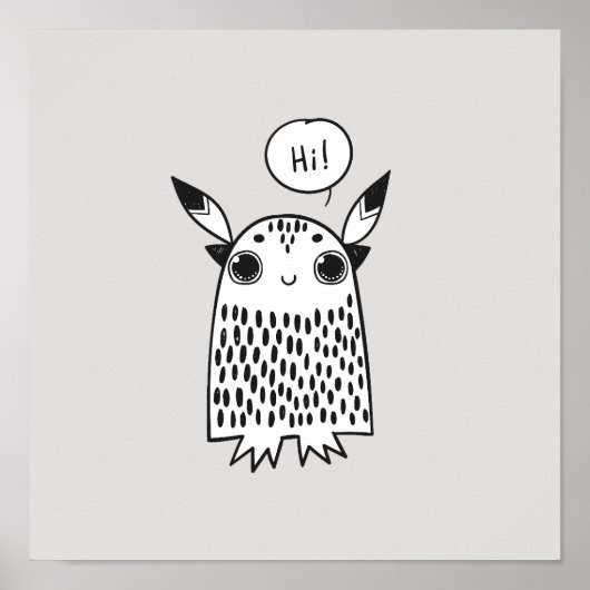 Little Cut monstert Poster (Voorkant)