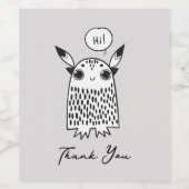 Little Cut monstert Wijn Etiket (Enkel label)