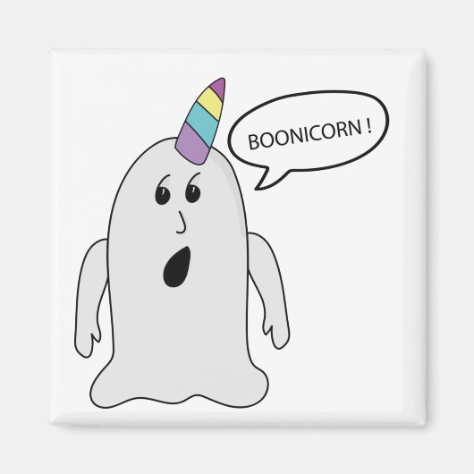 Little Cute Boonicorn Ghost Magneet (Voorkant)