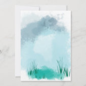 Little Cute Bunny baby shower Kaart (Achterkant)