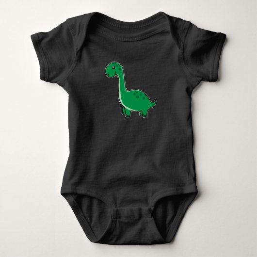 Little Cute Dino voor dierenvriend Romper (Voorkant)