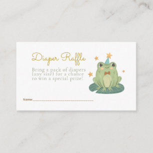 Little Cute Frog Diaper Raffle Enclosure Informatiekaartje